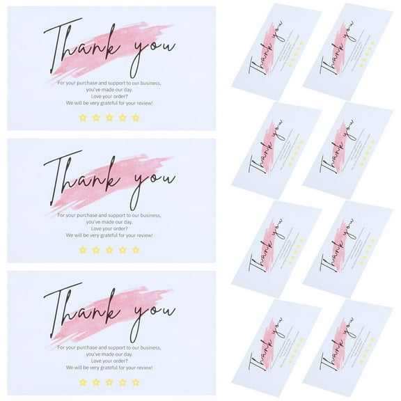 WORGEOUS  60 Pcs Thank You Cards for Business Thanks Gift Boxes Bride