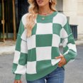 thumbnail image 2 of vigerkar Women's Oversized Batwing Sweaters 2025 Fall Outfits Trendy Crewneck Ribbed Knit Fashion Pullover Tops (Green, L), 2 of 9