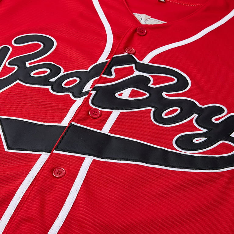 Youi-gifts Bad Boy Baseball Jerseys, 10 Smalls Shirt, 90s Hip Hop Jersey for Men Women S-xxxl, Adult Unisex, Size: 3XL, Red