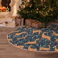 thumbnail image 5 of Balery Reindeer Printed Christmas Tree Skirt , Merry Christmas Party Christmas Tree Decoration,Adjustable Tree Skirt-30", 5 of 6