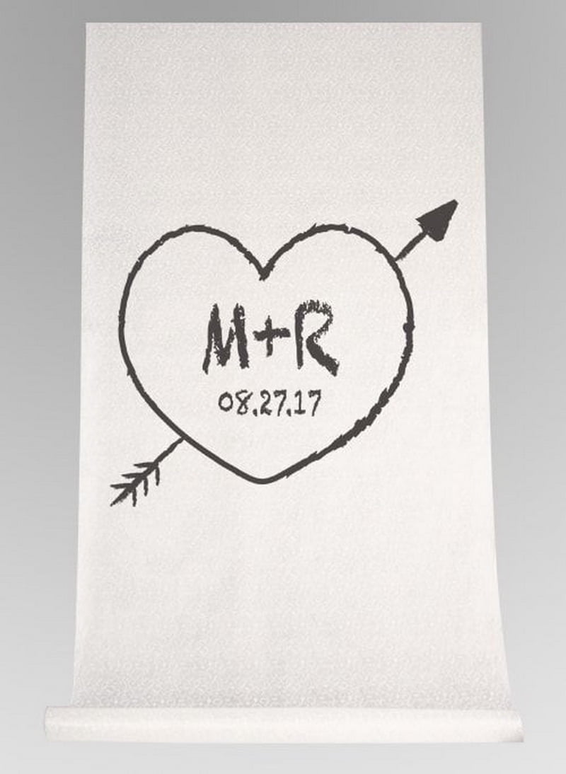 Ivy Lane Design Heart & Arrow Aisle Runner