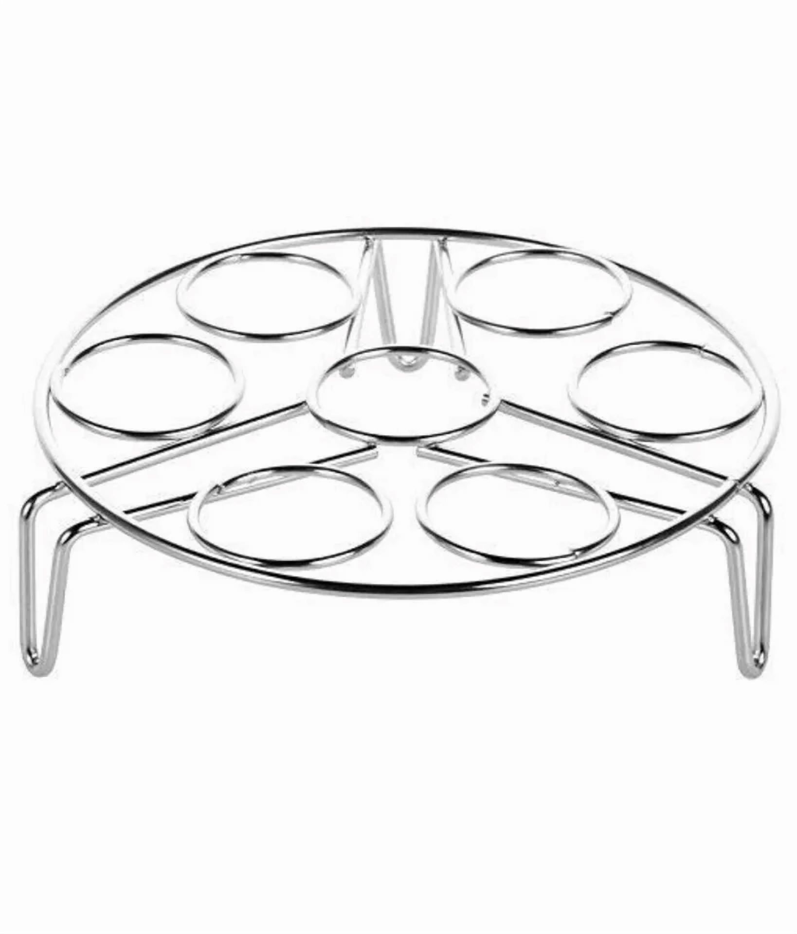 Egg Rack Steamer With Dish Plate Egg Clamp For Instant Pot 5,6,8Qt Pressure Cook
