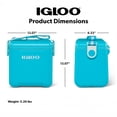 thumbnail image 4 of Igloo 11 QT Tag-A-Long Too Hard Side Cooler, Turquoise Blue, 4 of 15