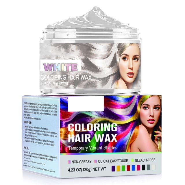 Crema de tinte temporal para cabello teñido, desechable, de moda, sin dañar el color, 9 colores, 120 g, color peludo.