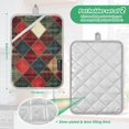 thumbnail image 6 of Yayeee Pot Holders Kitchen Heat Resistant with Pockets 7"x9.8" Cotton Oven Cooking Hot Pads, Dark Tartan Pattern, 6 of 7
