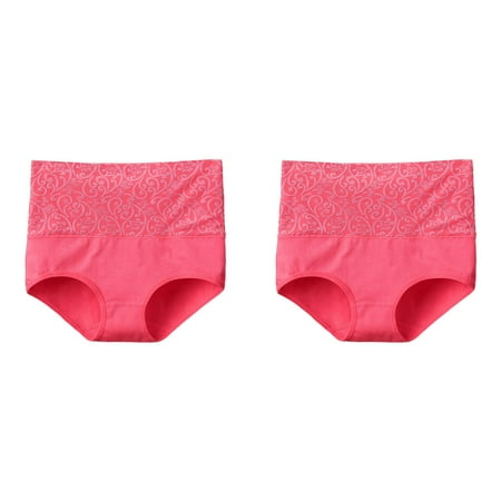 2 Pack Women s Solid Color Underwear High Waisted Underwear Seamless Bikini Active Wear Thongs Barely There Panties for Women Seamless Underwear Pack Underwear Women Bikini Silk G String Panties for