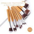 thumbnail image 5 of Brochas De Maquillaje Bambú Ecológicas 11 Pcs, Color Cafe Claro, 5 of 5