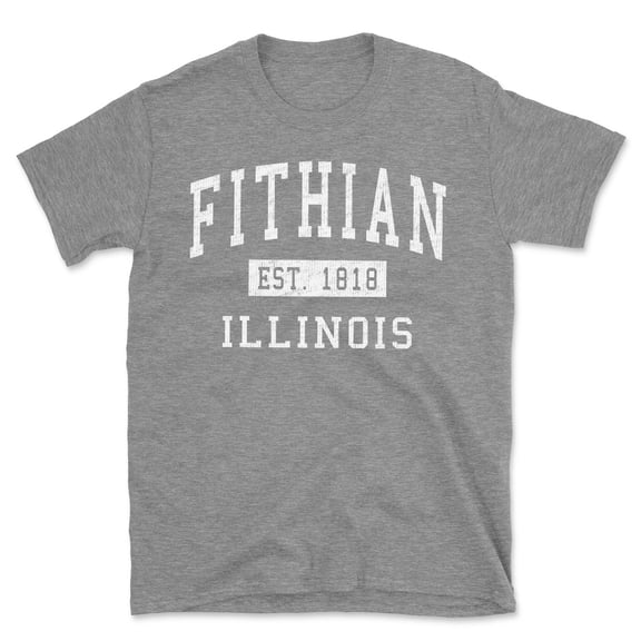 Fithian Illinois Classic Established Men's Cotton T-Shirt