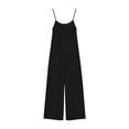 thumbnail image 6 of Mifsaly Summer Jumpsuits for Women Wide Leg Backless Linen Jumpsuit Lightweight Flowy Vacation Overalls with Pockets S, 6 of 6