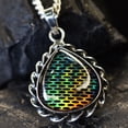 thumbnail image 7 of Natural Opal 31 Ct Pear Cut Certified 925 Starling Silver Gems Pendant For Her, 7 of 7
