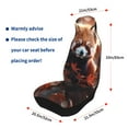 thumbnail image 4 of Sikiie Red Panda Autumn Branches Car Seat Protector 2 Pack Car Seat Cushion Mat, Car Seat Covers for SUV, Truck, Van, 4 of 7