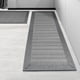 thumbnail image 1 of Juego de 2 Tapetes para Cocina 43x80+43x120cm Tapete Antifatiga Lavable y Antiderrapante Alfombras y Tapetes Caucho Natural Adecuado para Cocina Fregadero Oficina Lavandería Gris, 1 of 9