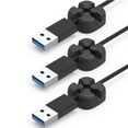 thumbnail image 1 of Organizador De Cables Orico, Enrollador De Cables Colorfu, Soporte Para Auriculares Con Cable Usb, Organizador De Cables De Silicona, Organizador Ordenado De Escritorio Para Cable Digital Minnieouse EL012505-00, 1 of 6
