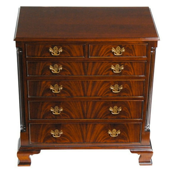 Niagara Furniture 6 Drawer Mahogany Chest Dresser, Brown