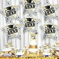 thumbnail image 2 of PMU Graduation Congrats Grad Gold & Silver Star 18 Inch Mylar Balloon Pkg/1, 2 of 6