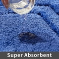 thumbnail image 5 of Extra Thick Bath Linen Rug Set Soft Plush Anti-Slip Bath Mat Water Absorbent Shaggy Polyester for Bathroom Living Room Bedroom Gray 24x36 Inches, 5 of 8