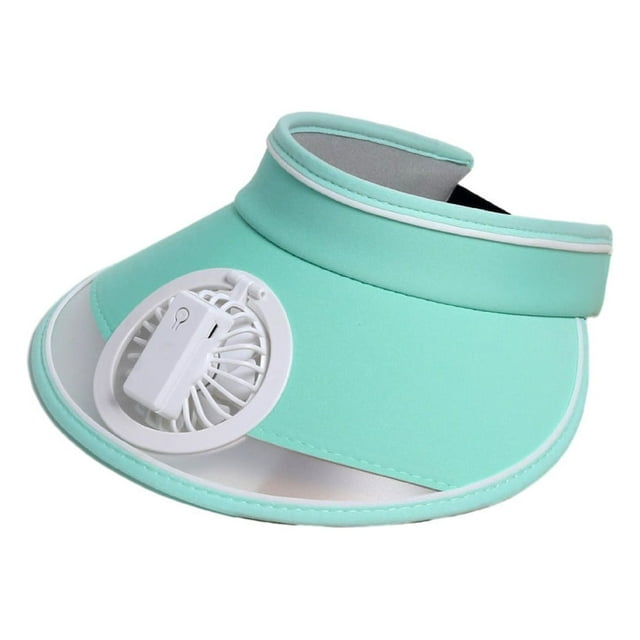 EGNMCR Fan Hat With Fan For Women - Fan Visor Hat - Three Gear Mediation And Large Area Sun Protection Fan cap