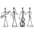 thumbnail image 1 of 4 Pcs Modèle Minimaliste de Bandman de Table Statue d'Instrument de Musique Décor Abstrait, 1 of 8