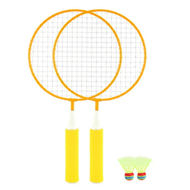 2PCS Kids Tennis Racquet Training Tennis Racket with 2 Badminton for Outdoor