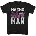thumbnail image 2 of Macho Man American Hero Black Adult T-Shirt, 2 of 4