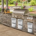 thumbnail image 2 of EastVita 13"x20.5"X21" Outdoor Kitchen Drawers, 3-Layer Outdoor Kitchen Access Drawer, Stainless Steel Built-in BBQ Drawer, 2 of 7