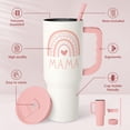 thumbnail image 2 of Vaso SANDJEST con mango aislante de acero inoxidable de 40 onzas, 2 of 8