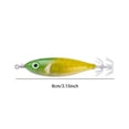 thumbnail image 4 of Señuelo Pesca Luminoso Anzuelos Calamar Anzuelo Artificial Cebos Jigging () Amarillo, 4 of 4