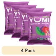 (4 pack) YUMI Organic Berry Sweet Pea Puffs Single Serve