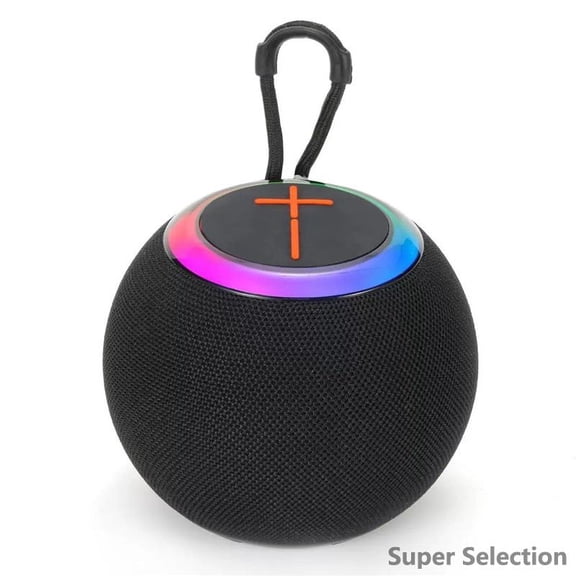 Mini Bluetooth Speaker With RGB Party Lights, IPX5 Waterproof Portable Wireless Speaker, Bluetooth 5.3, Loud Sound For Shower, Travel, Outdoor, Pool Party