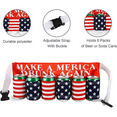 thumbnail image 3 of YXMEIGUO American Patriotic Beer Belt Holder, 6 Pack Beer Holders for Cans Belt, USA Beverage Holder, Beer gift Accessories for Christmas Thanksgiving Outdoor Camping Hiking Picnic Party,Y02, 3 of 6