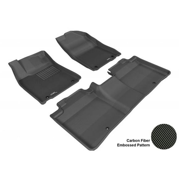 3D MAXpider L1LX02701509 LEXUS ES350 2013-2014 KAGU BLACK R1 R2 Floor Mat