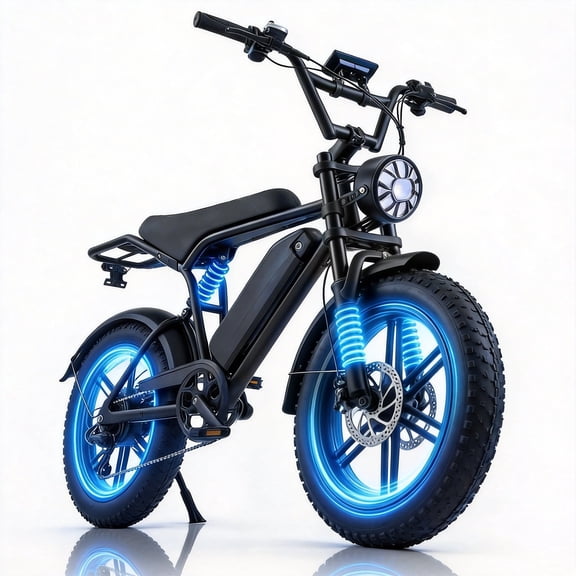 Adult Electric Bicycles with 25 Miles Max Range & Peak 1500w Motor & 48V 15Ah Removable Battery, Electric Mountain Bike with 7 Speeds for Adults & Teens,BLACK