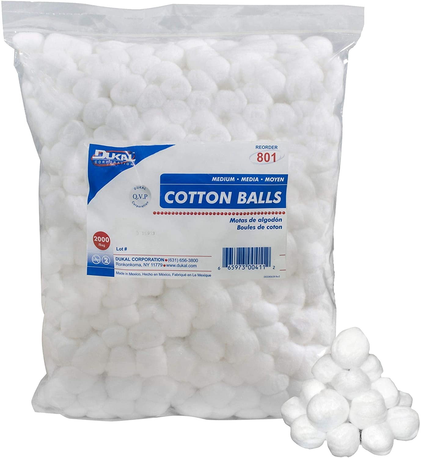 AMZ Supply White Cotton Balls Large Cotton Balls Wound Care Soft and  Absorbent Pack of 4000 - Walmart.com