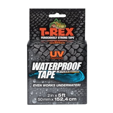 T-Rex Brand 1.88 in. x 5 ft. Black Waterproof Multipurpose Rubber Tape