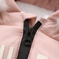 thumbnail image 5 of GYRATEDREAM Infant Baby Jumpsuit Outfit Toddler Snowsuit Winter Coat Fleece Hooded Romper Jumpsuit Boys Girls Onesie Warm Bodysuit for 6-24 Months, 5 of 8