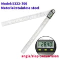 thumbnail image 2 of 200mm Electronic Protractor Stainless Steel Digital Angle Ruler Inclinometer Angle Finder Digital Angle Gauge ,Long Lasting, 2 of 5