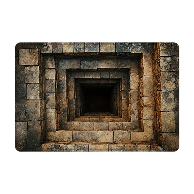 Stereoscopic Visual Effect Carpet - 23.62x15.75 inches Household Absorbent Nonslip Mat