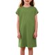 thumbnail image 1 of Vestido de Primavera de Niña Vestidos Sueltos Casuales con Bolsillos para 5-14 Años Vestido de Verano de Manga Corta Estirable Suave Y Cómodo para las Vacaciones Escolares, 1 of 9