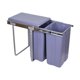 thumbnail image 1 of Cubo basura doble extraíble, práctico contenedor para el hogar, restaurante o cafetería, contenedor reciclaje para debajo del mostrador., 1 of 8