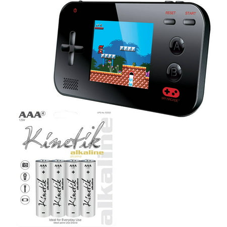 dreamGEAR My Arcade Gamer V Portable Gaming System and Kinetik 4-Pack AAA (Best Handheld Nintendo System)