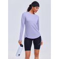 thumbnail image 4 of Pinspark UPF 50+ Rash Guard for Women Hiking Shirt Quick Dry Workout Top Long Sleeve Crewneck Running Shirts, 4 of 6
