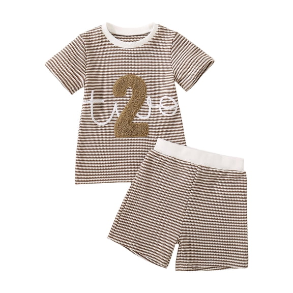 Soepste Baby Clothes Boy 2T Boy Clothes Toddler Boy Clothes Summer Outfits Kids Short Sleeve T-Shirt And Shorts