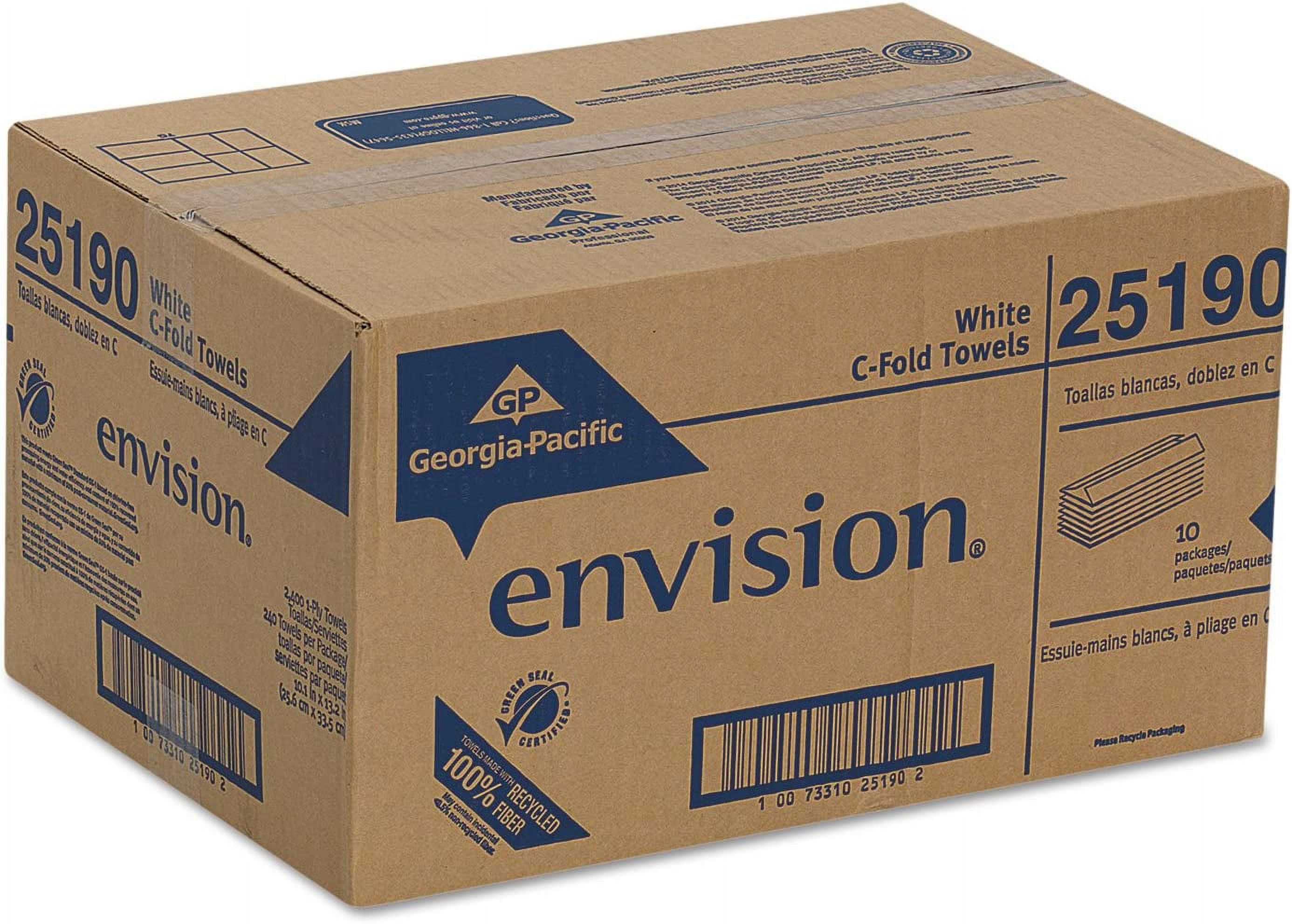 Georgia Pacific  C-Fold Paper Towels, 10.25 x 13.25, White, 240-Pack, 10-Carton