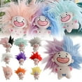 thumbnail image 4 of ​​LYINGF Cute Stuffed Plush Toy Keychain, Twelve Zodiac Keychain - Hilarious Hairstyle Design with Cute Appearance, Collectible Character Keychain with Personalization Features​​, 4 of 9