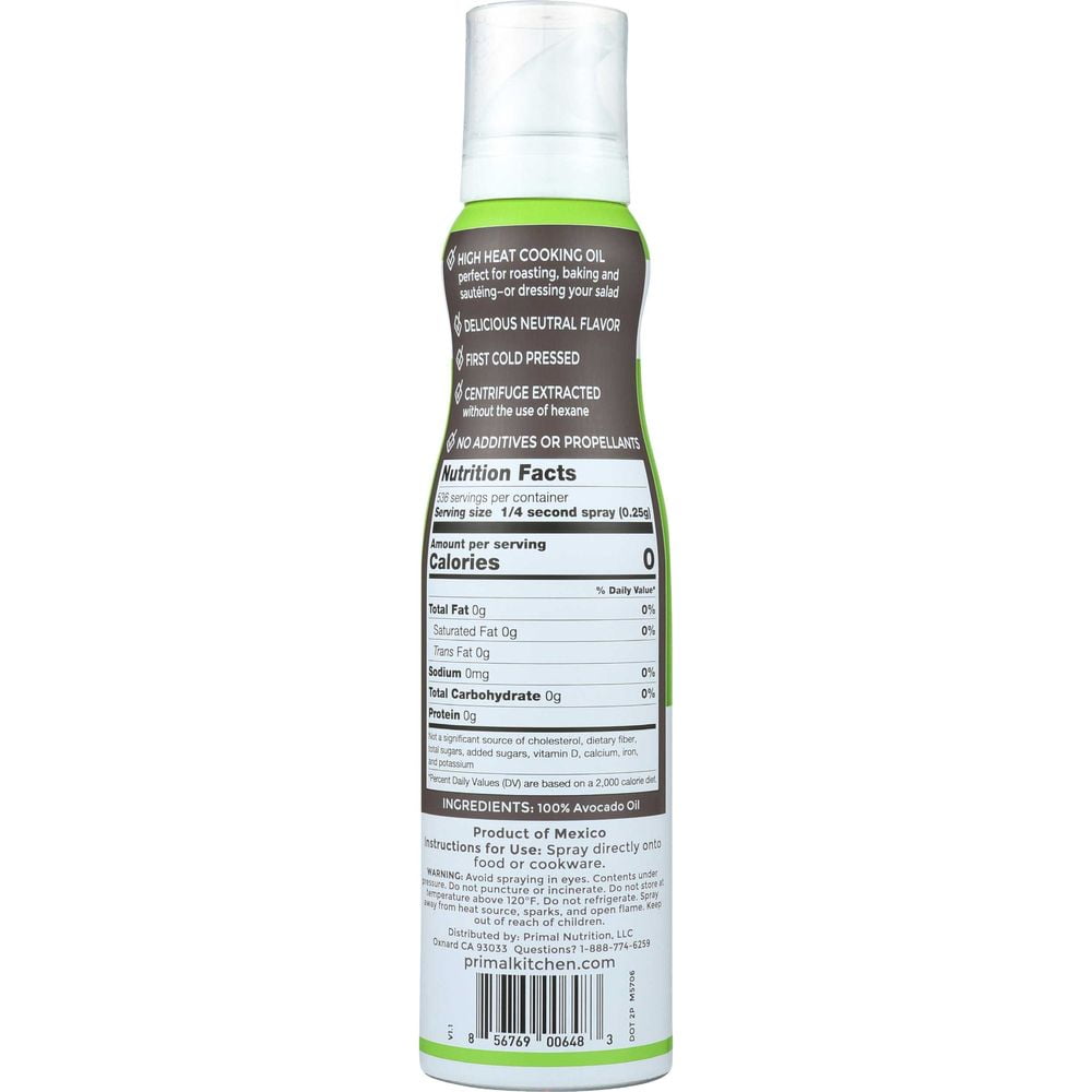 Primal Kitchen Avocado Oil Spray, 4.7 Ounce -- 6 per Case.