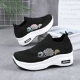 thumbnail image 6 of ibiyuan Womens Orthopedic Walking Shoes Mesh Knitted Woven Walking Shoes Women Arch Support on Womens Platform Sneakers Lightweight Hands-Free Mary Jane Shoes Foam Shoes, 6 of 6