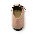 thumbnail image 2 of Victoria K Women's Weaved Texture Zipper Design Strap Buckle Ballerina Flats, 2 of 5