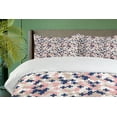 thumbnail image 4 of Ambesonne Blush Pink Duvet Cover Sets, Mosaic Contemporary Art, 2-King, Blush Tan and Dark Blue, 4 of 7
