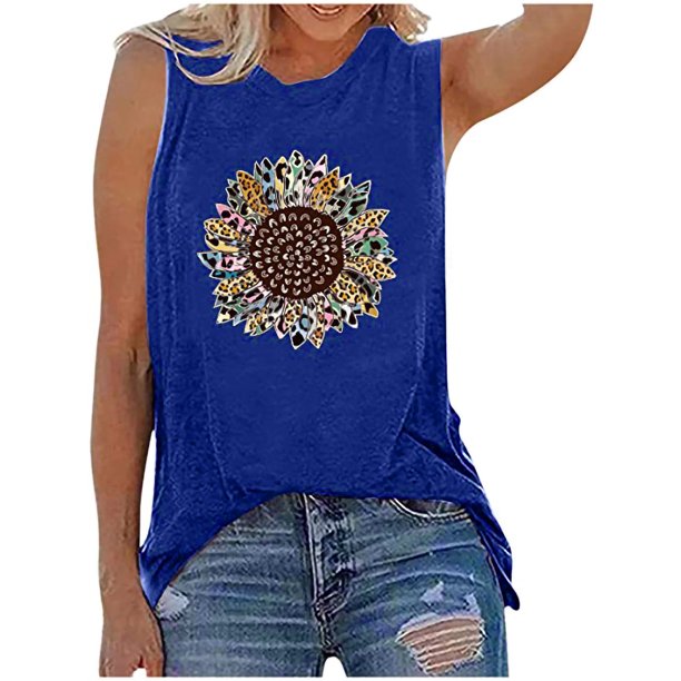 Sunflower Tank Top Sunflower Tank Tops for Women Plus Size