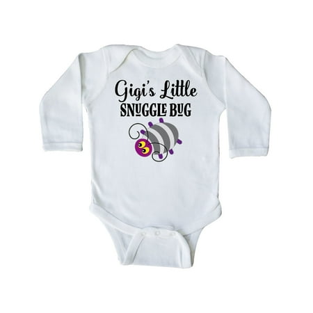 

Inktastic Gigi Little Snuggle Bug Gift Gift Baby Boy or Baby Girl Long Sleeve Bodysuit